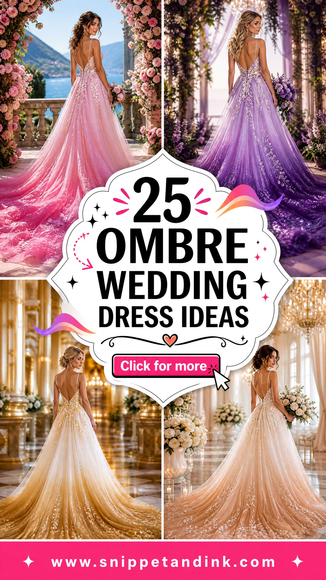 25 Ombre Wedding Dress Ideas for a Dreamy Modern Bridal Look - 25 Ombre Wedding Dress Ideas for a Dreamy, Modern Bridal Look