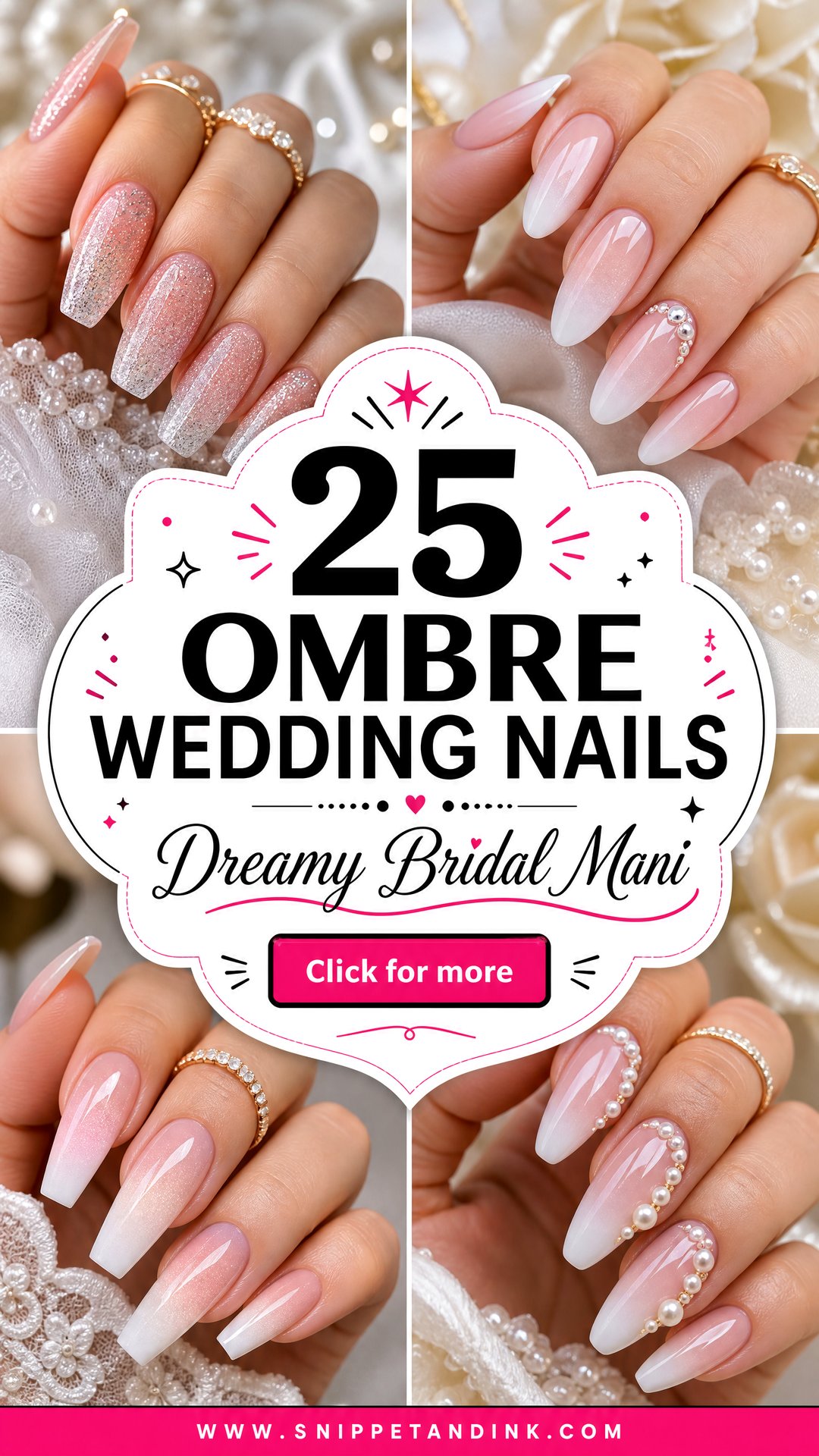 25 Ombre Wedding Nails for a Dreamy Bridal Manicure Look - 25 Ombre Wedding Nails for a Dreamy Bridal Manicure Look