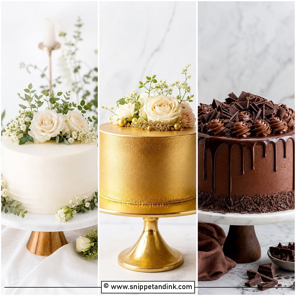 25 One Tier Wedding Cake Ideas for Chic Small Weddings