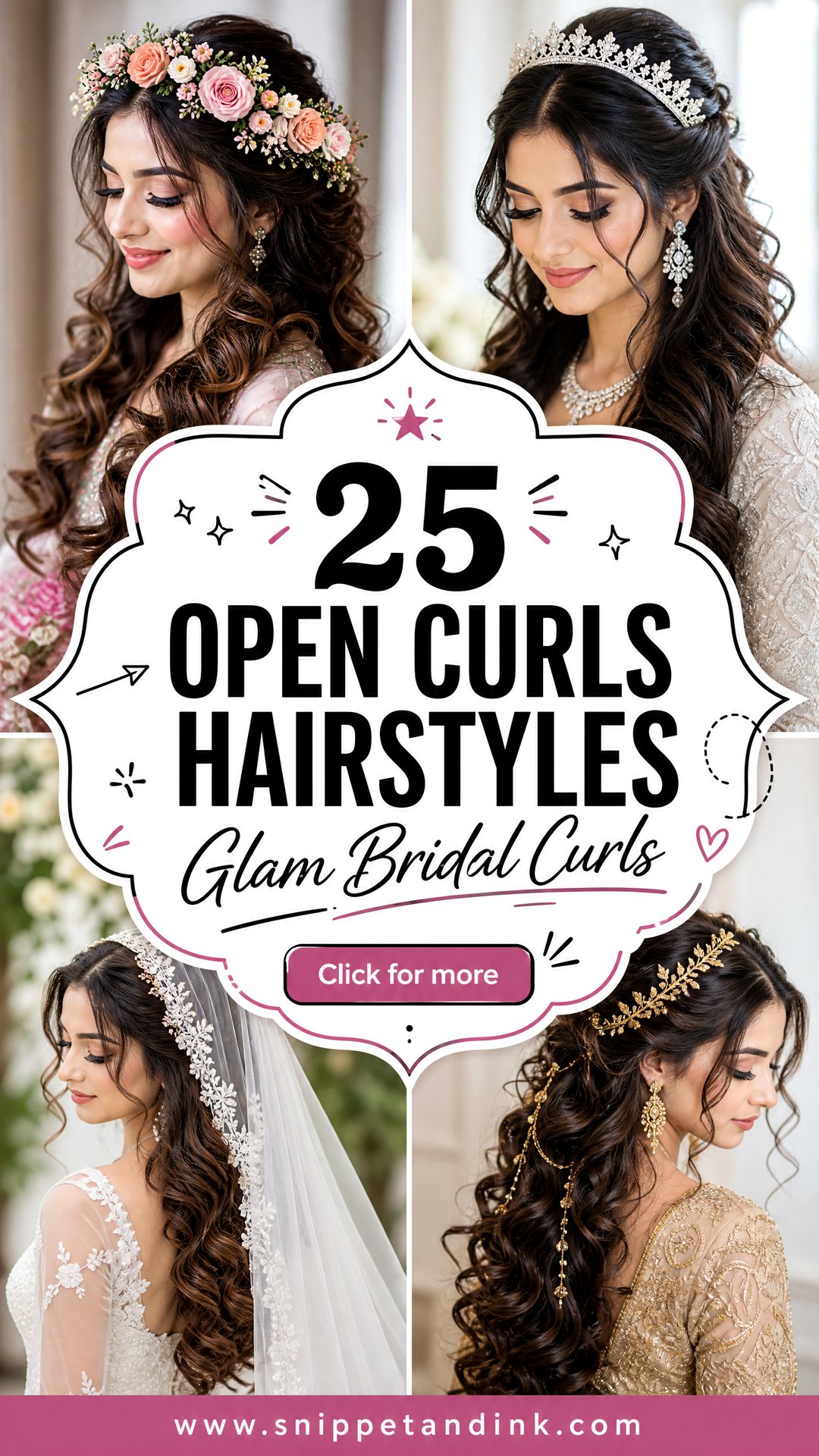 25 Open Curls Hairstyles for Wedding Glam Brides - 25 Open Curls Hairstyles for Wedding Glam Brides