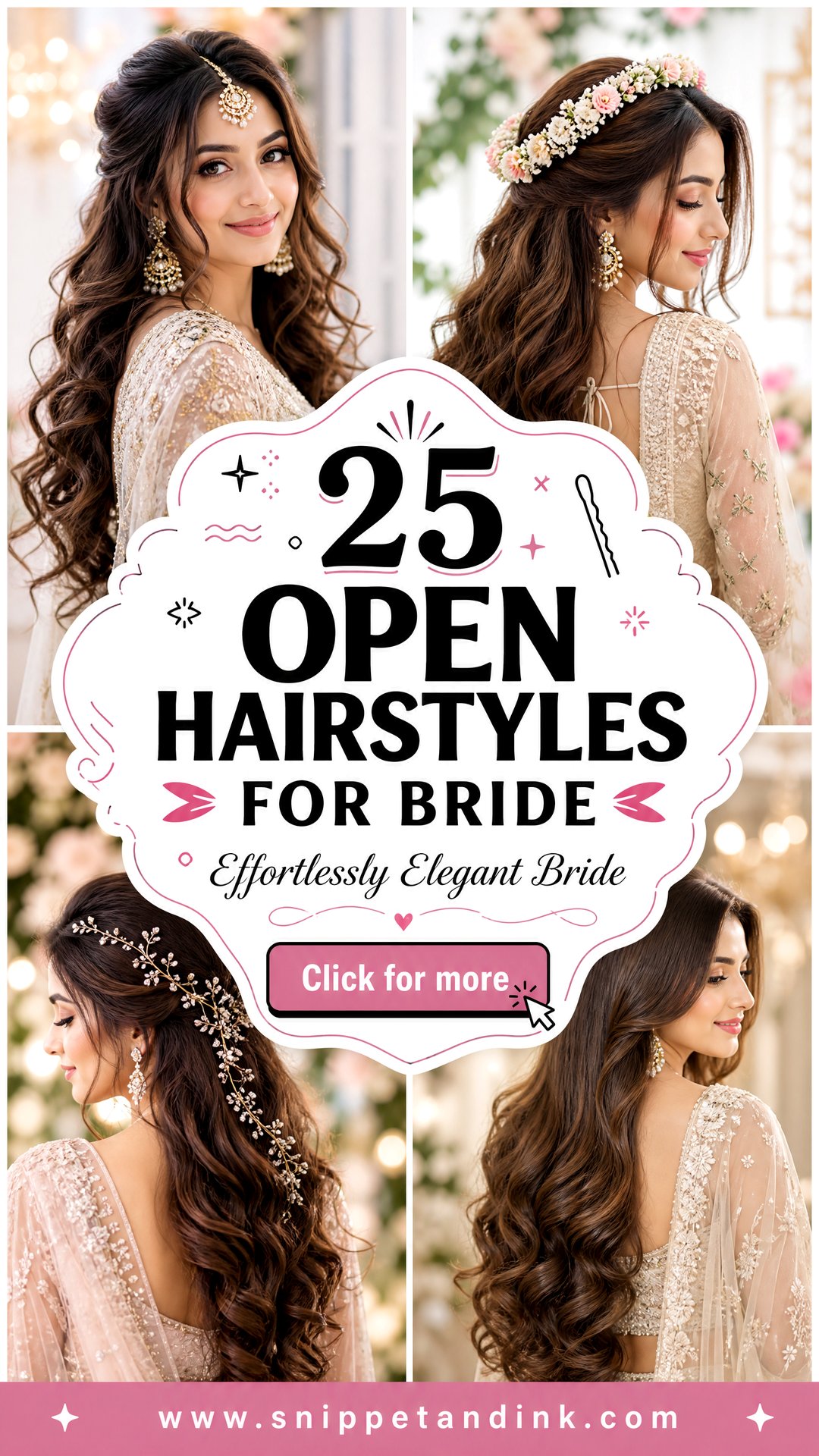 25 Open Hairstyles for Bride to Look Effortlessly Elegant - 25 Open Hairstyles for Bride to Look Effortlessly Elegant