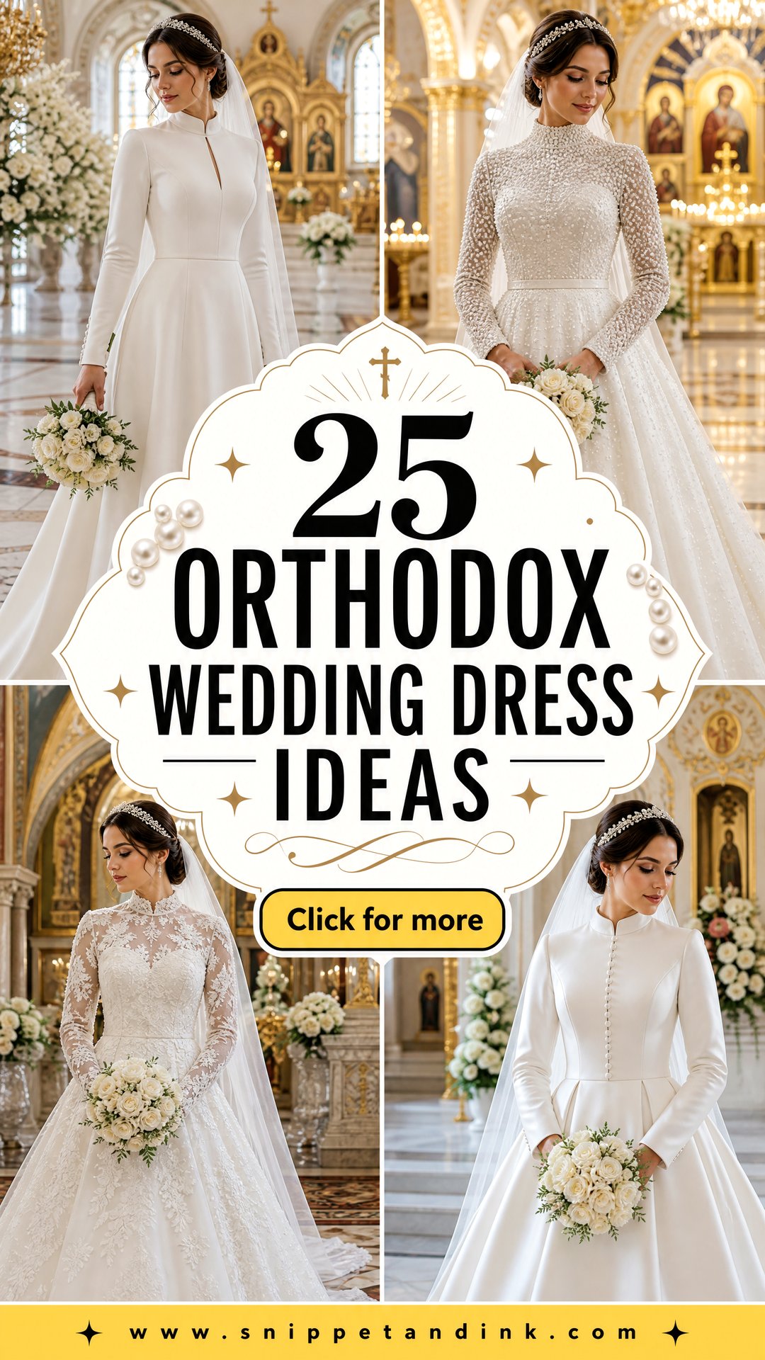 25 Orthodox Wedding Dress Ideas for a Graceful Ceremony - 25 Orthodox Wedding Dress Ideas for a Graceful Ceremony