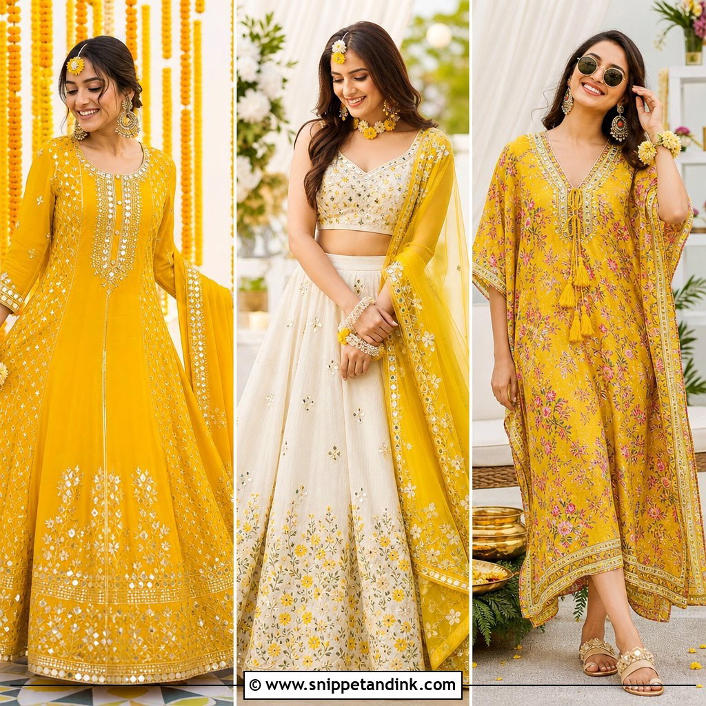 25 Outfit for Haldi Function Ideas
