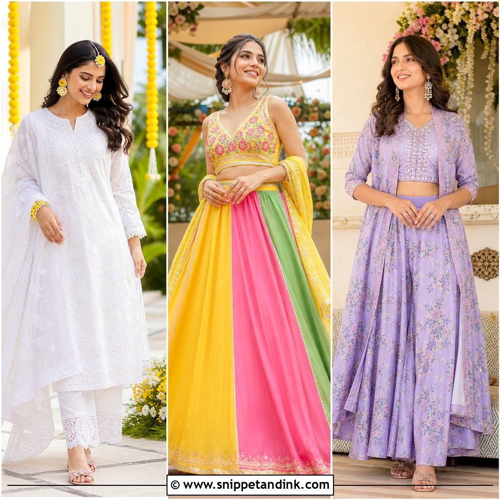 25 Outfit for Mehendi Function Ideas for a Joyful Bridal Look