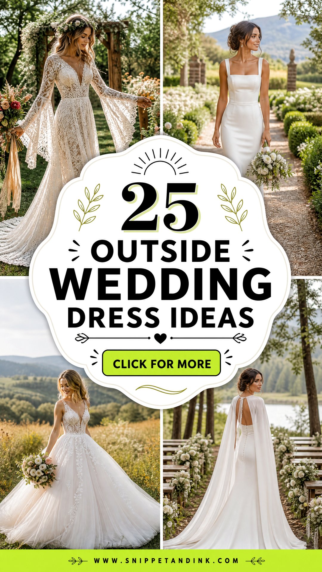 25 Outside Wedding Dress Ideas for a Beautiful Outdoor Ceremony - 25 Outside Wedding Dress Ideas for a Beautiful Outdoor Ceremony
