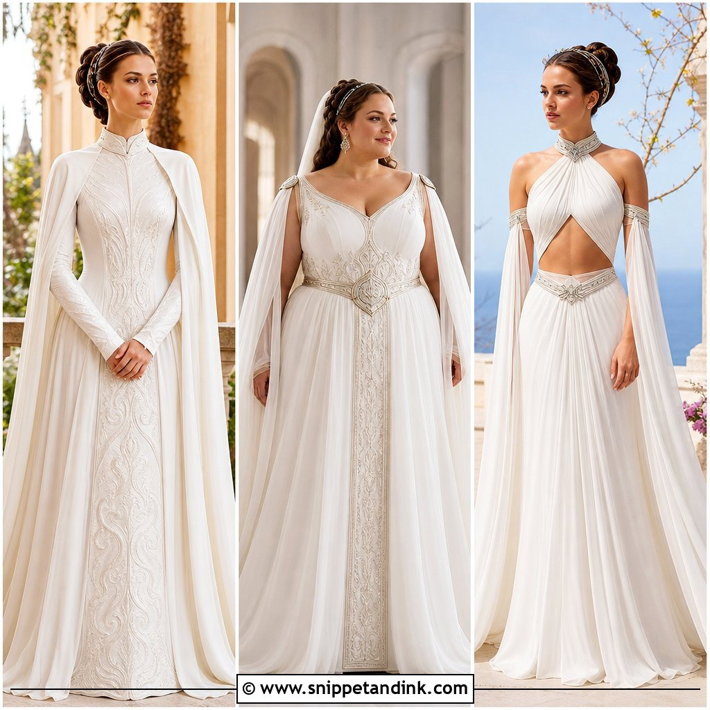 25 Padme Amidala Wedding Dress Ideas for Regal Star Wars Style