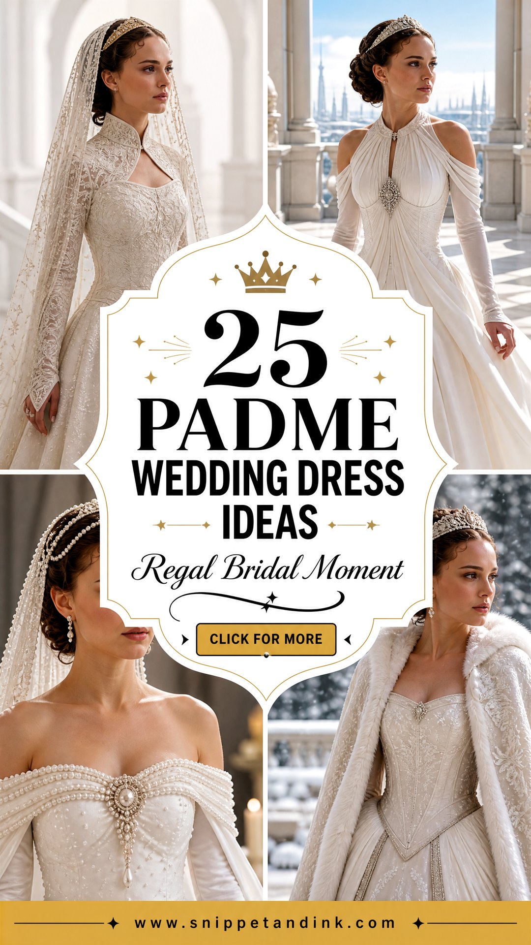 25 Padme Wedding Dress Ideas for a Regal Bridal Moment - 25 Padme Wedding Dress Ideas for a Regal Bridal Moment