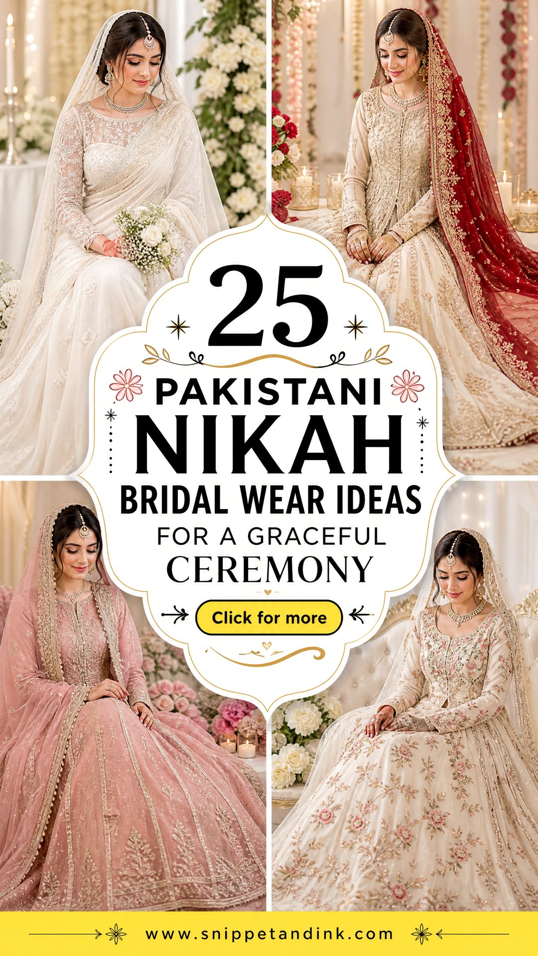 25 Pakistani Nikah Bridal Wear Ideas for a Graceful Ceremony - 25 Pakistani Nikah Bridal Wear Ideas for a Graceful Ceremony