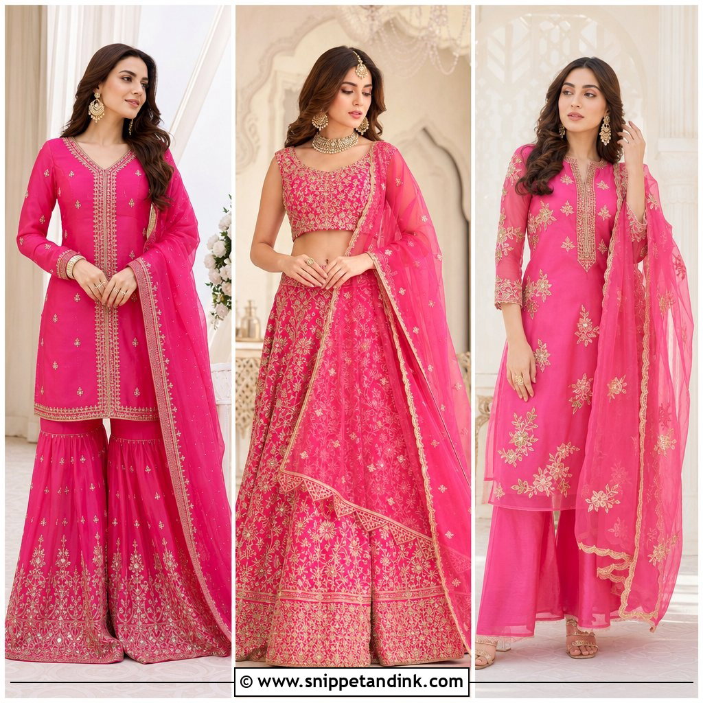25 Pakistani Shocking Pink Dress Ideas for Bold Wedding Style