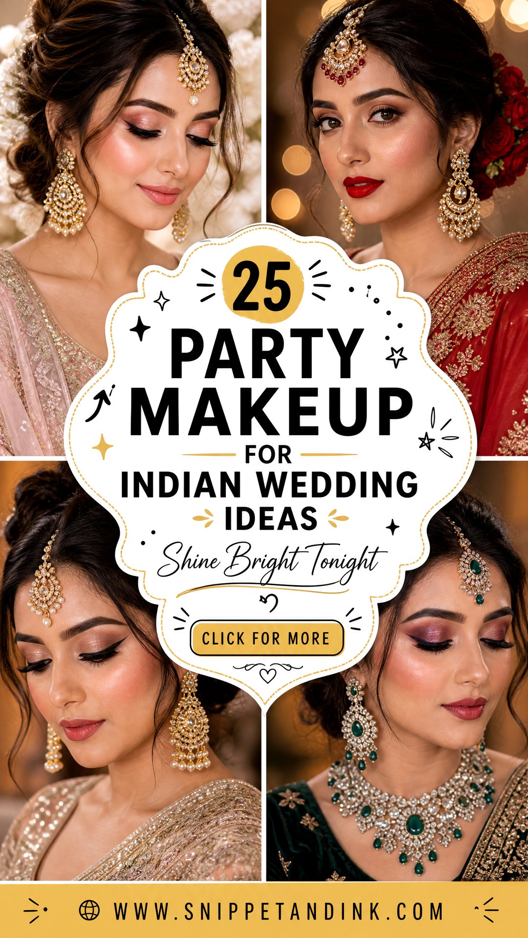 25 Party Makeup for Indian Wedding Ideas to Shine Bright - 25 Party Makeup for Indian Wedding Ideas to Shine Bright