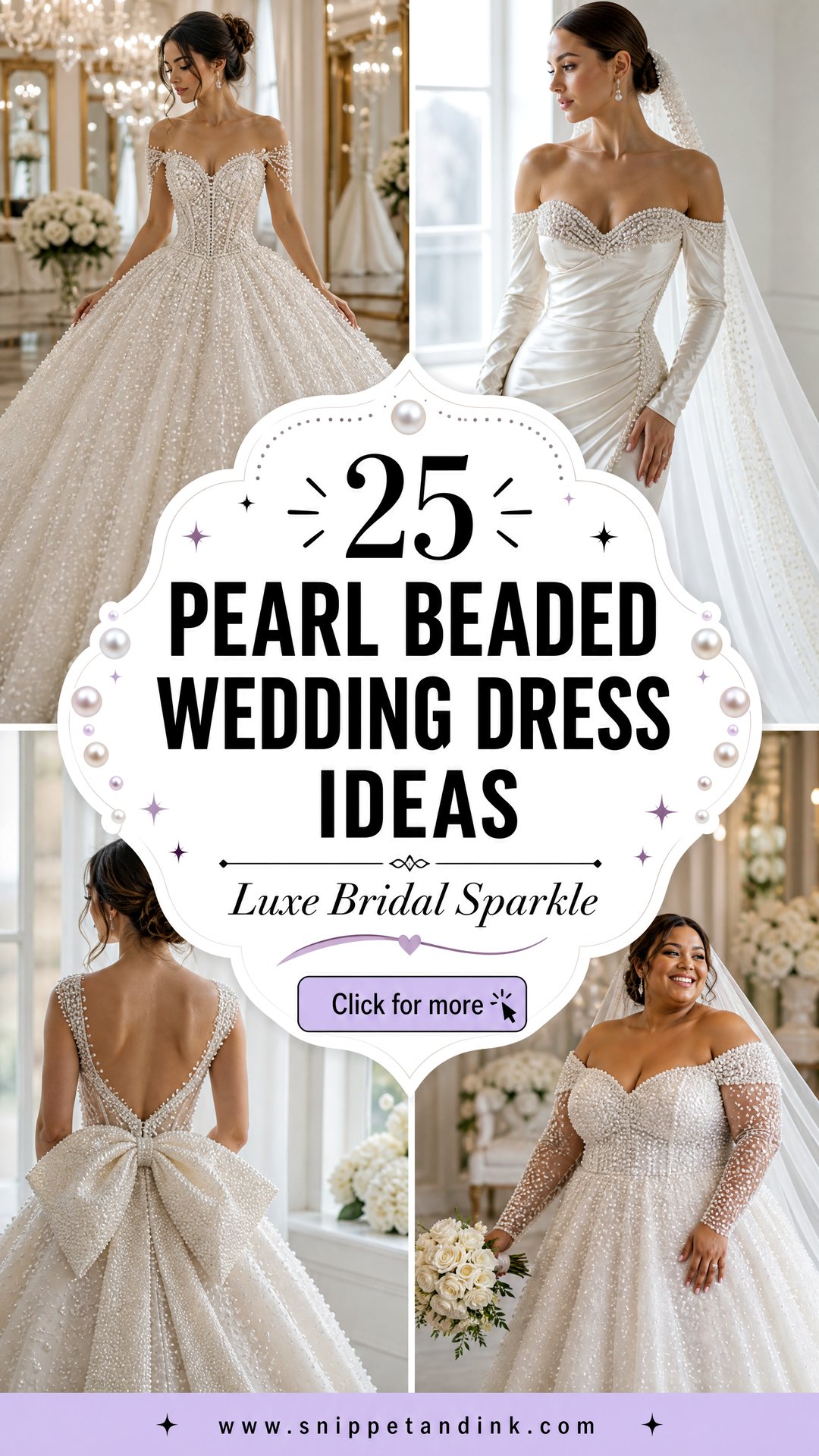 25 Pearl Beaded Wedding Dress Ideas for Luxe Bridal Sparkle - 25 Pearl Beaded Wedding Dress Ideas for Luxe Bridal Sparkle