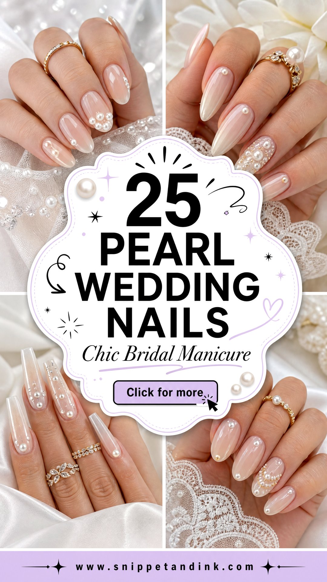 25 Pearl Wedding Nails for a Chic Bridal Manicure - 25 Pearl Wedding Nails for a Chic Bridal Manicure