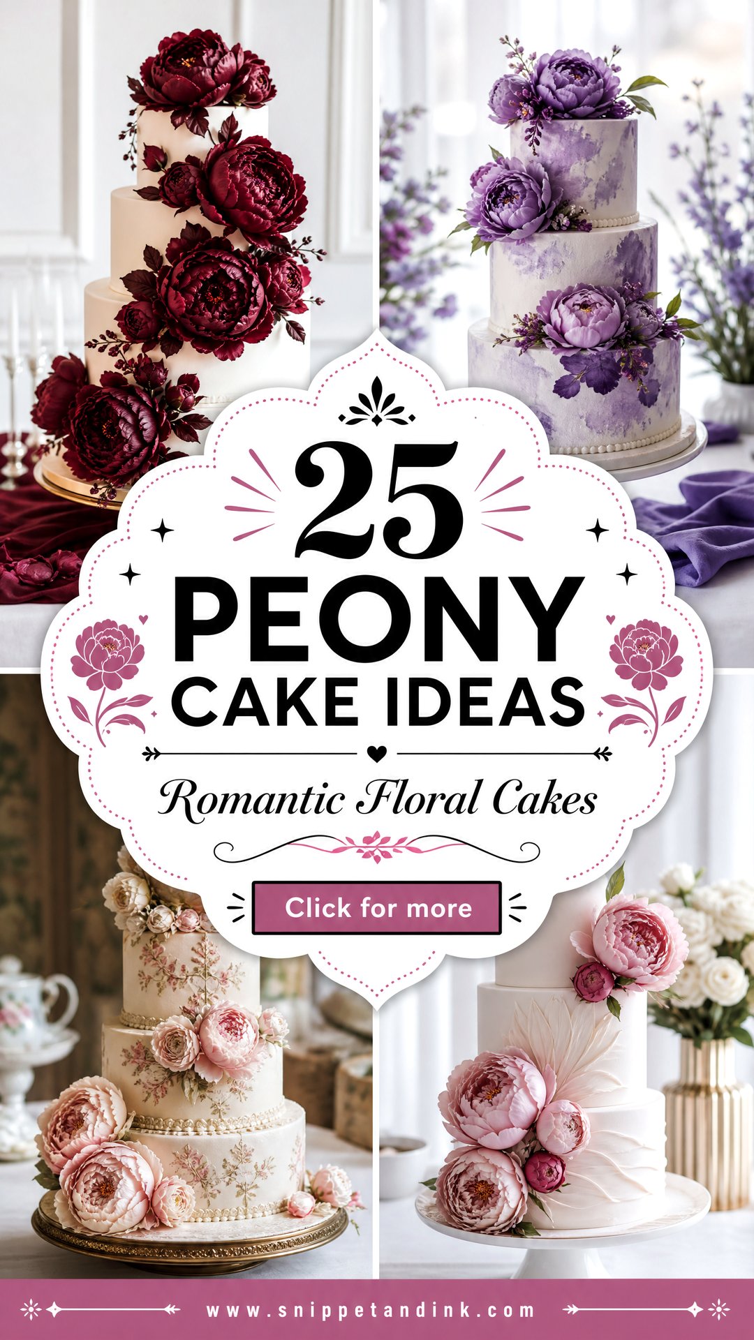 25 Peony Cake Ideas for Wedding Romantic Floral Inspo - 25 Peony Cake Ideas for Wedding: Romantic Floral Inspo