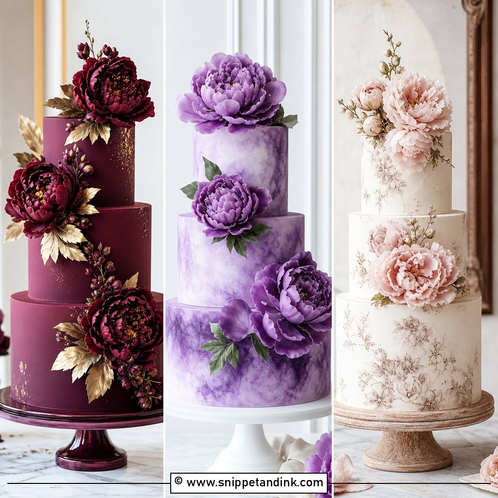 25 Peony Cake Ideas for Wedding Romantic Floral Inspo