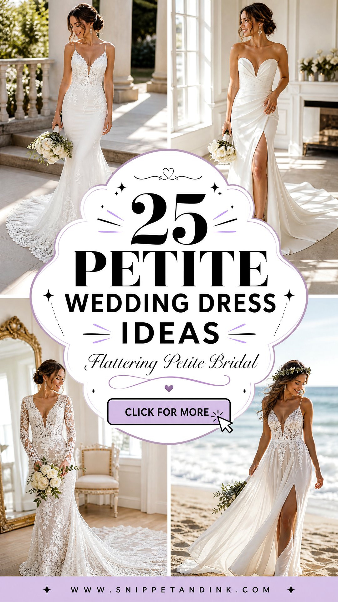 25 Petite Wedding Dress Ideas That Flatter Every Bride - 25 Petite Wedding Dress Ideas That Flatter Every Bride