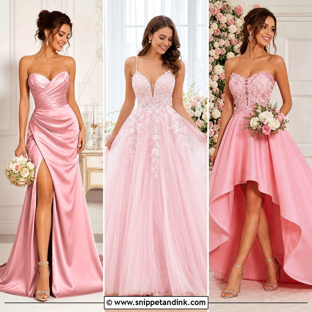25 Pink Bridal Dress Ideas for a Soft, Romantic Wedding Look