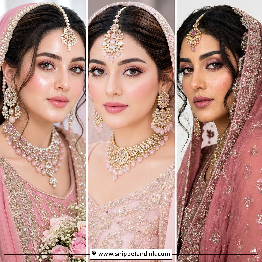 25 Pink Bridal Makeup Ideas for a Dreamy Wedding Glow