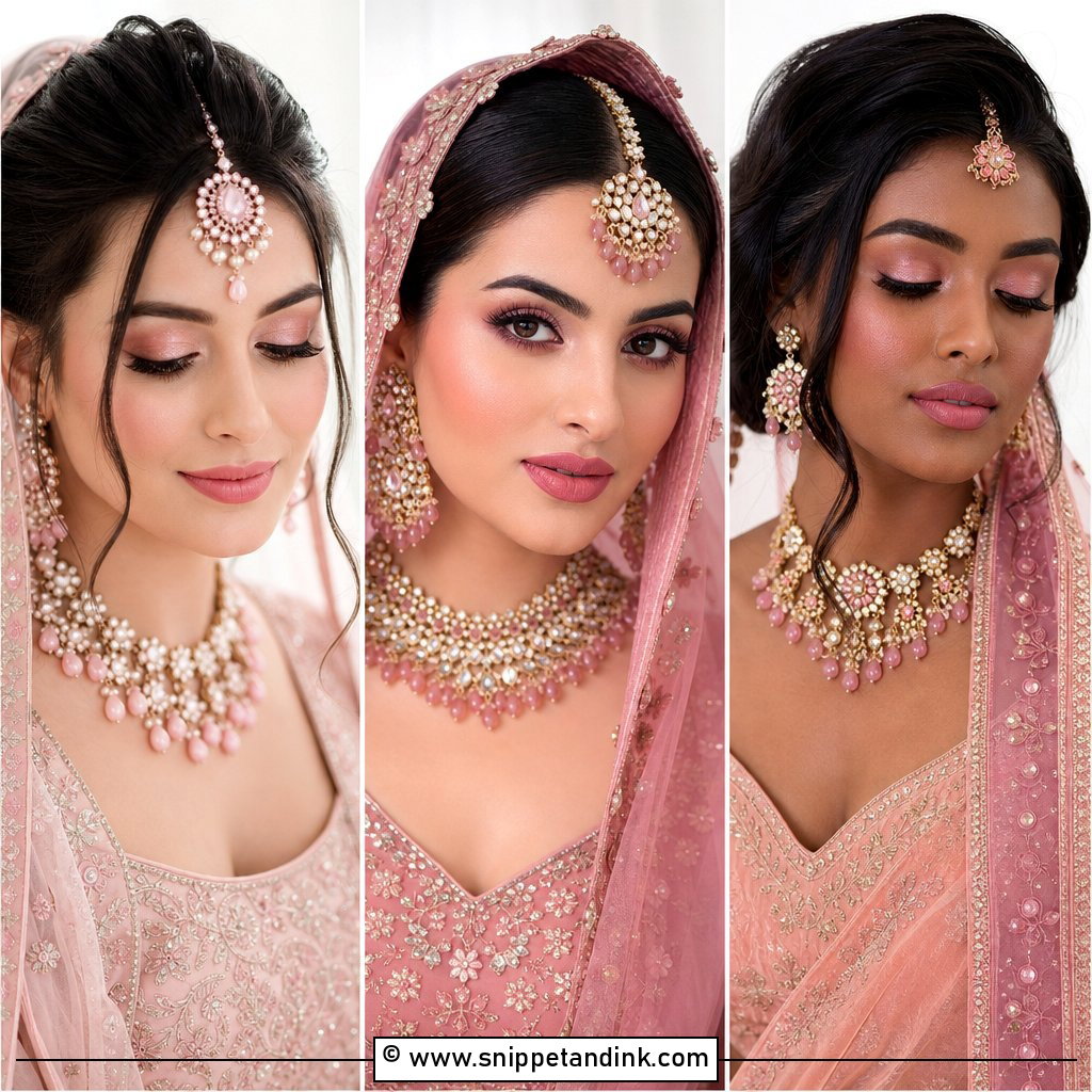 25 Pink Bridal Makeup Looks for a Soft Romantic Glow Today