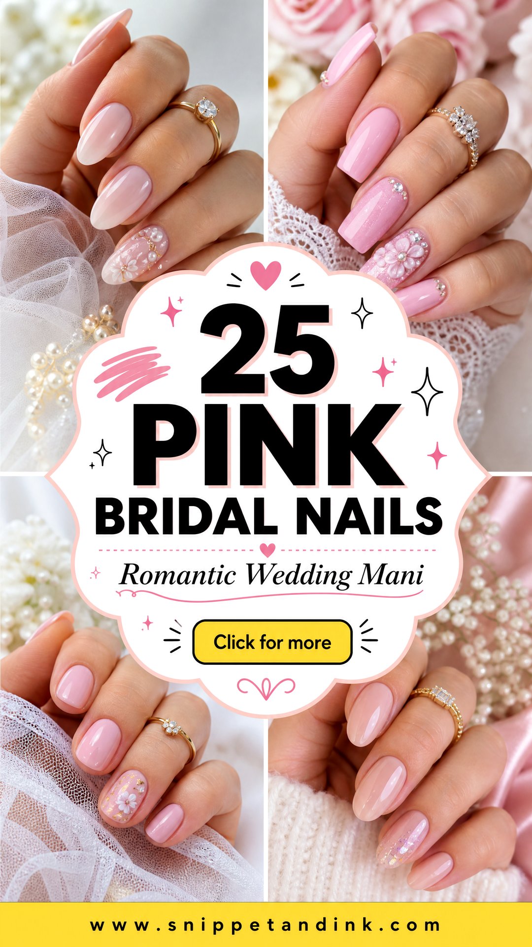 25 Pink Bridal Nails Romantic Wedding Manicure Inspo - 25 Pink Bridal Nails: Romantic Wedding Manicure Inspo