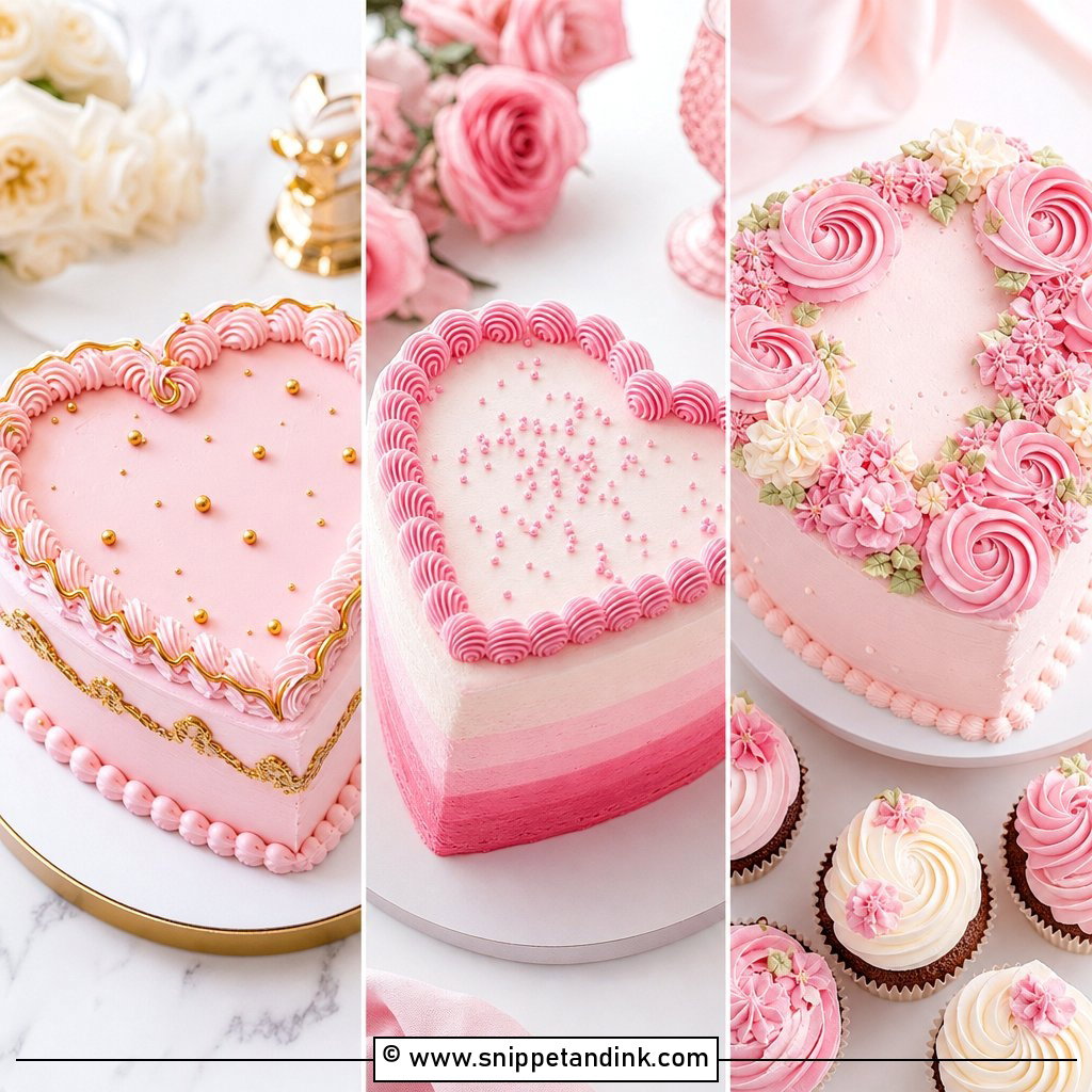 25 Pink Heart Cake Ideas for Wedding Sweet Romantic Inspo
