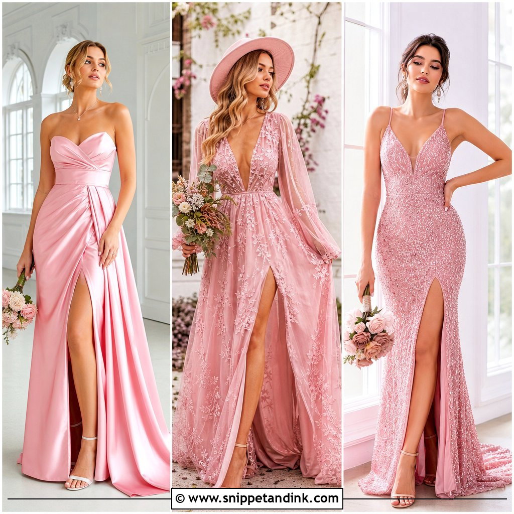 25 Pink Wedding Dress for Bride Ideas for a Dreamy Romantic Look