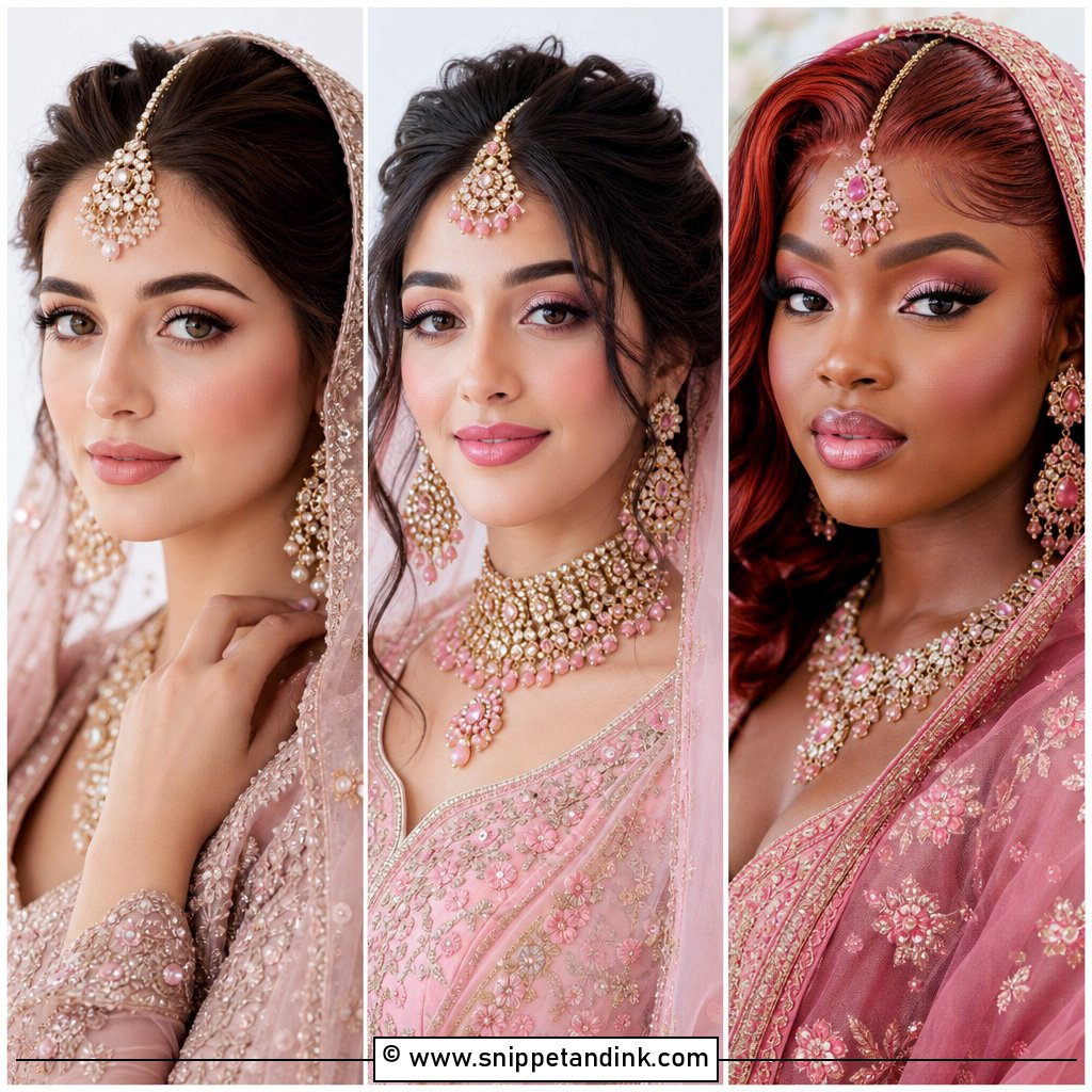 25 Pink Wedding Makeup Brides Romantic Looks to Try