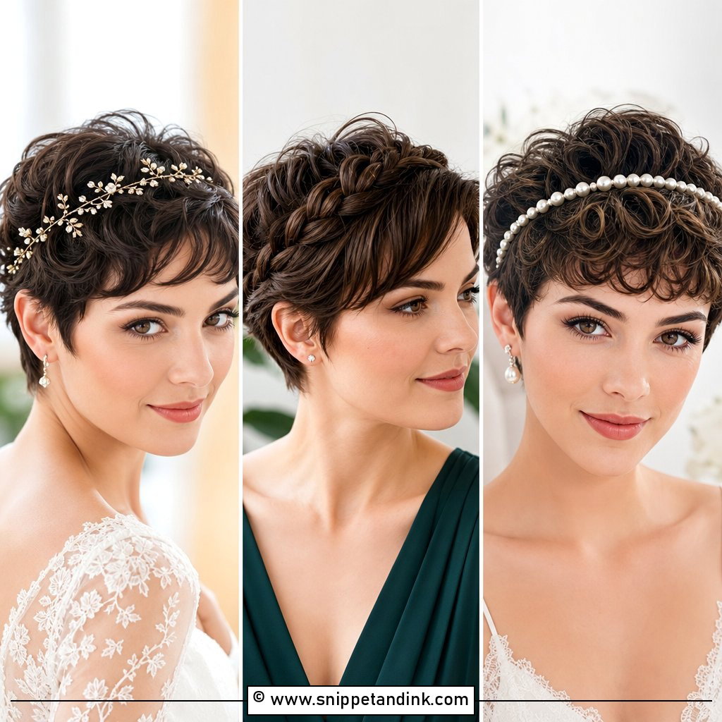 25 Pixie Bridal Hair Ideas Elegant Looks for Short Hair