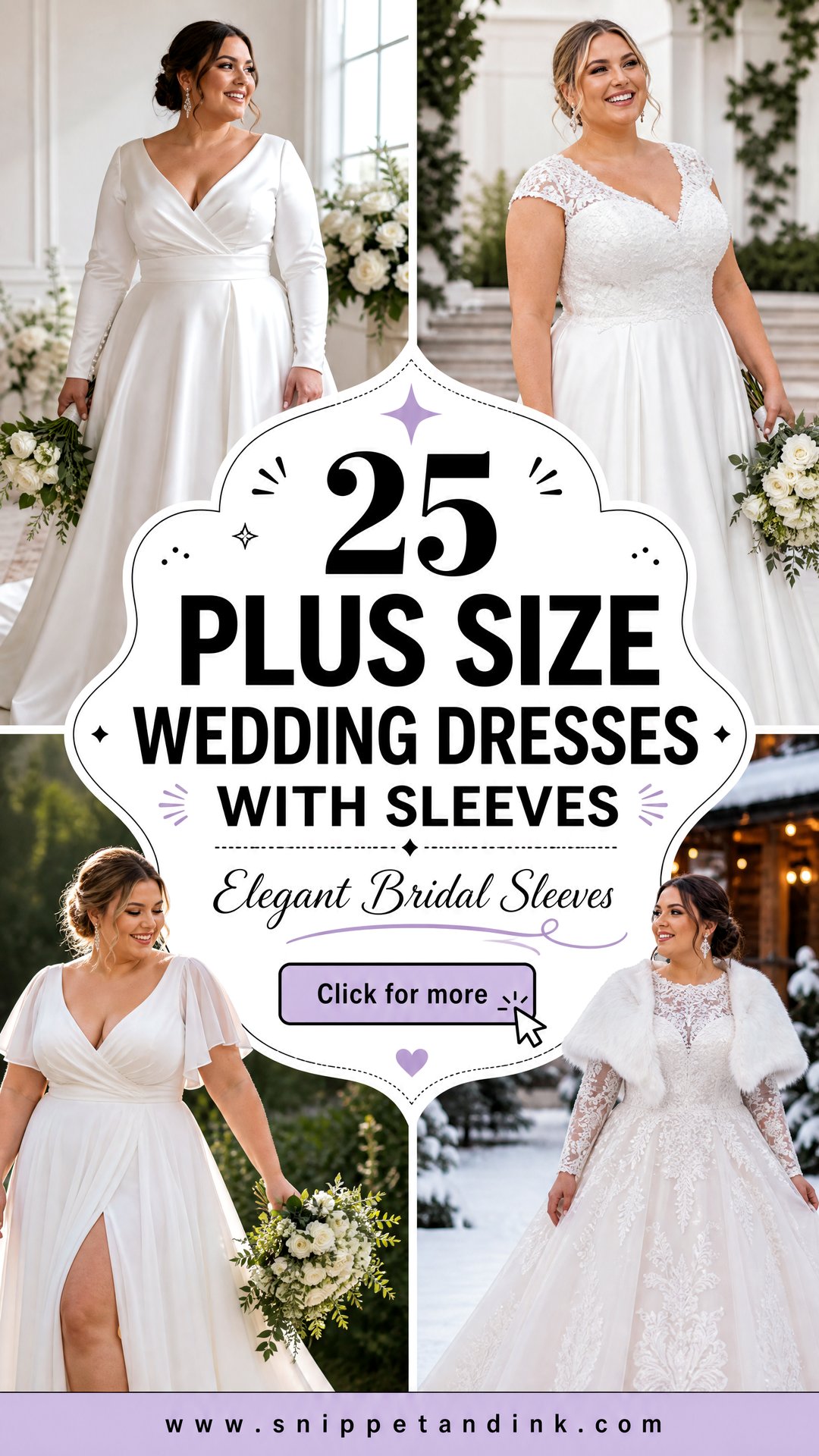 25 Plus Size Wedding Dresses with Sleeves for Elegant Brides - 25 Plus Size Wedding Dresses with Sleeves for Elegant Brides
