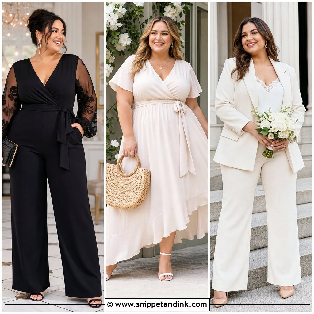 25 Plus Size Wedding Outfits: Chic Guest Looks for Every Season