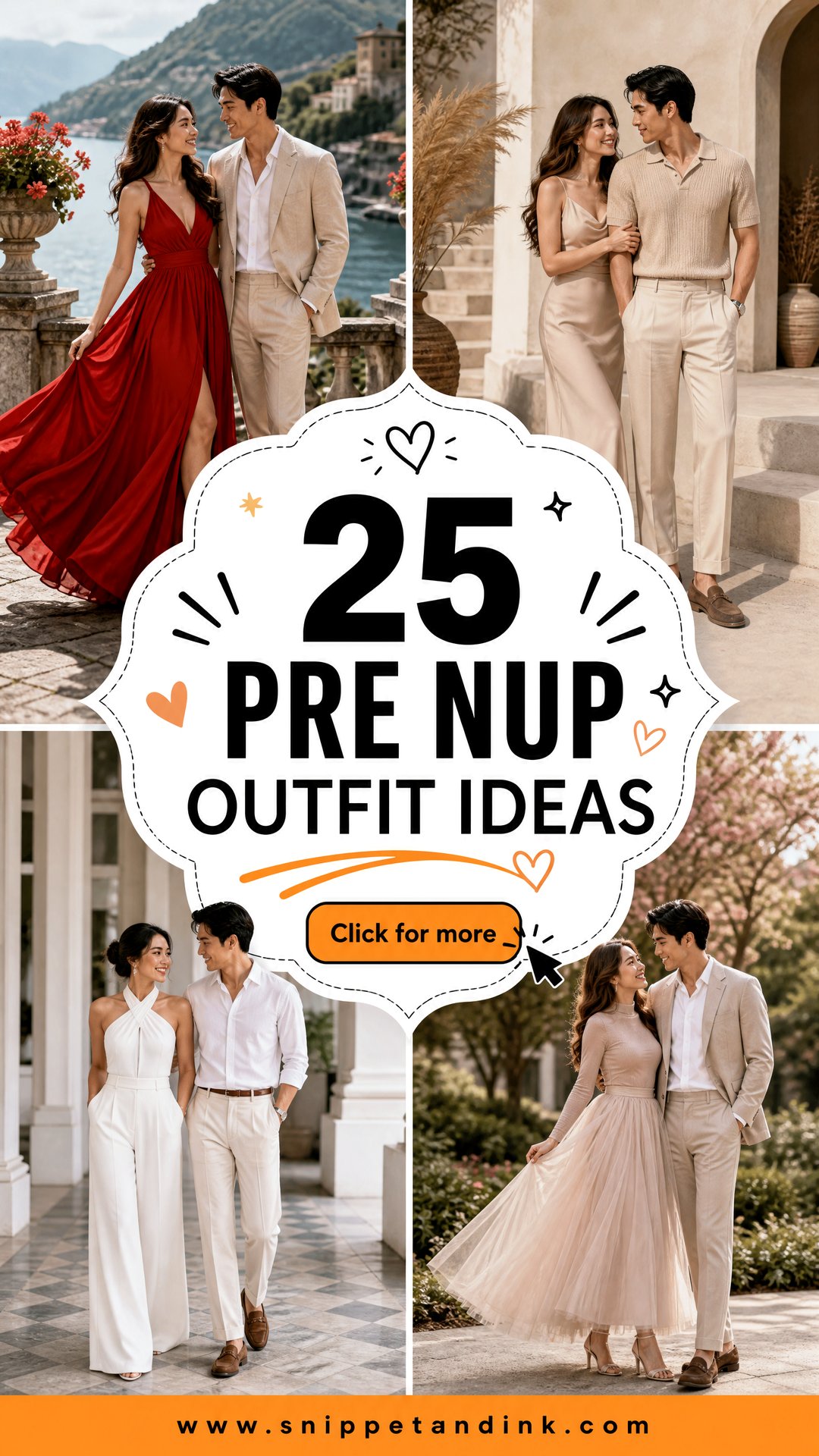 25 Pre Nup Outfit Ideas Stylish Looks for Modern Couples - 25 Pre Nup Outfit Ideas: Stylish Looks for Modern Couples