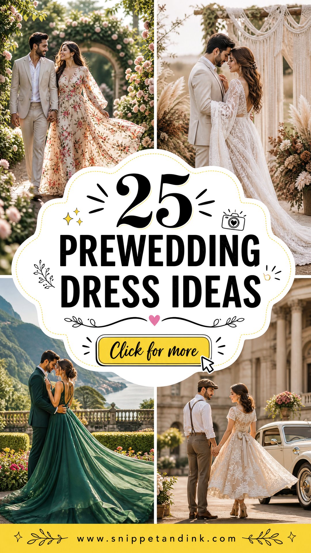 25 Prewedding Dress Ideas Romantic Looks for Every Couple - 25 Prewedding Dress Ideas: Romantic Looks for Every Couple