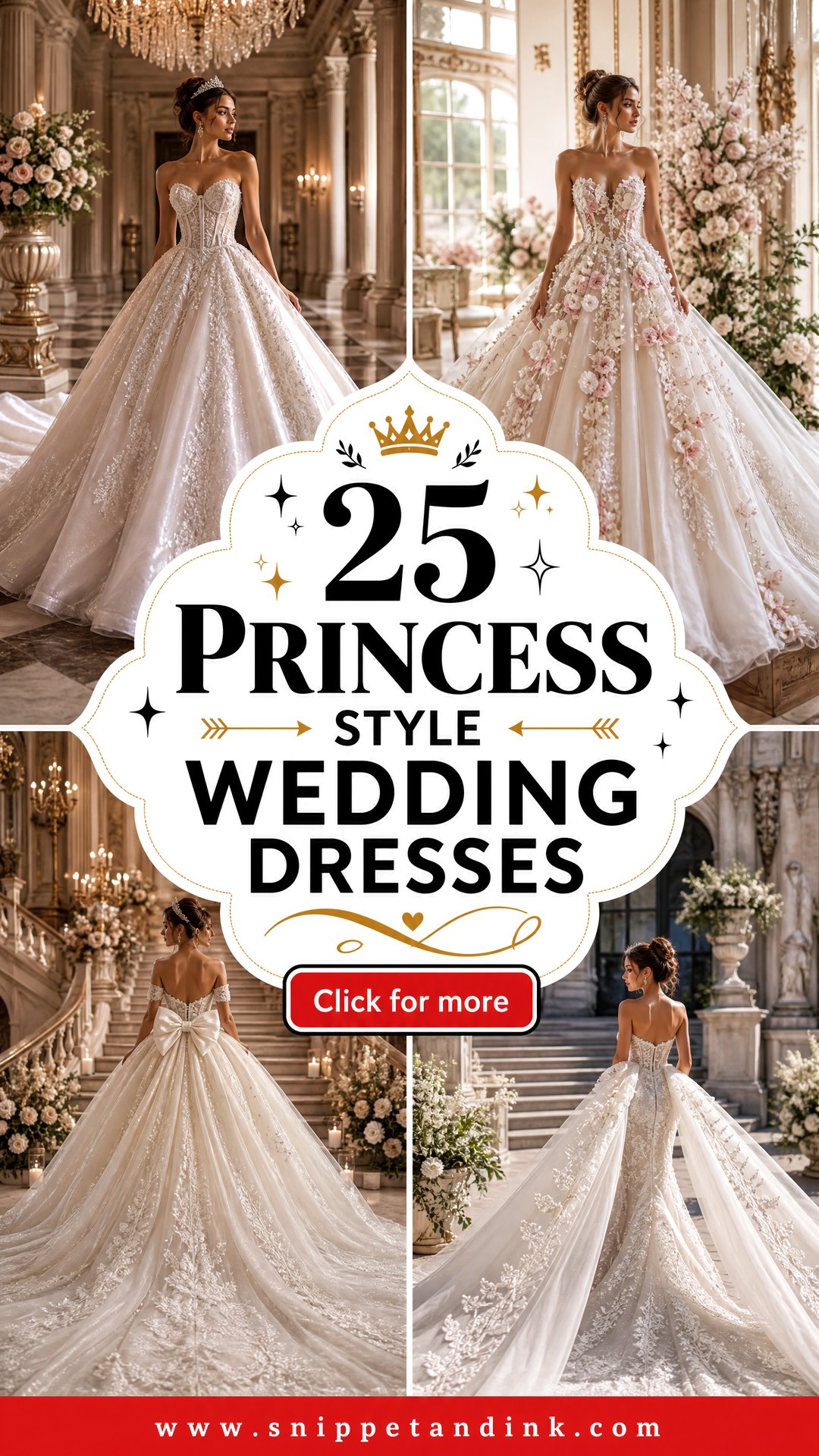 25 Princess Style Wedding Dresses Fairytale Gowns Brides Love - 25 Princess Style Wedding Dresses: Fairytale Gowns Brides Love