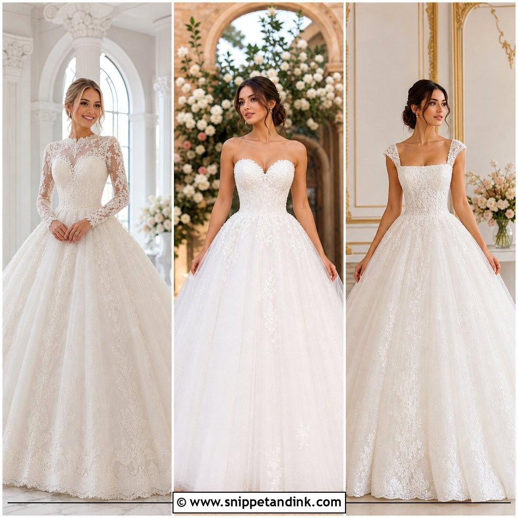 25 Princess Wedding Dresses Ball Gown: Regal Looks for Brides