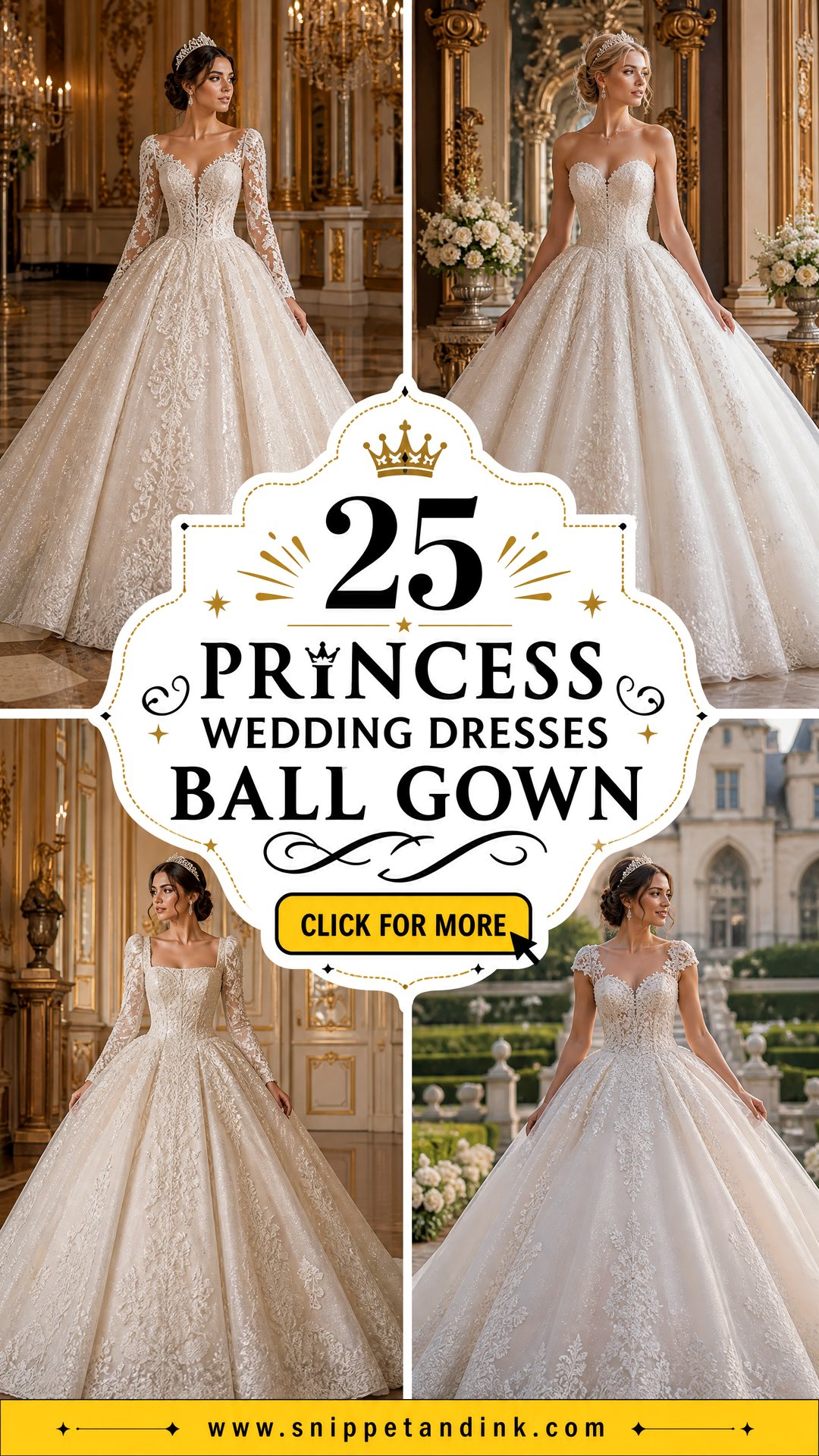 25 Princess Wedding Dresses Ball Gown Regal Looks for Brides - 25 Princess Wedding Dresses Ball Gown: Regal Looks for Brides