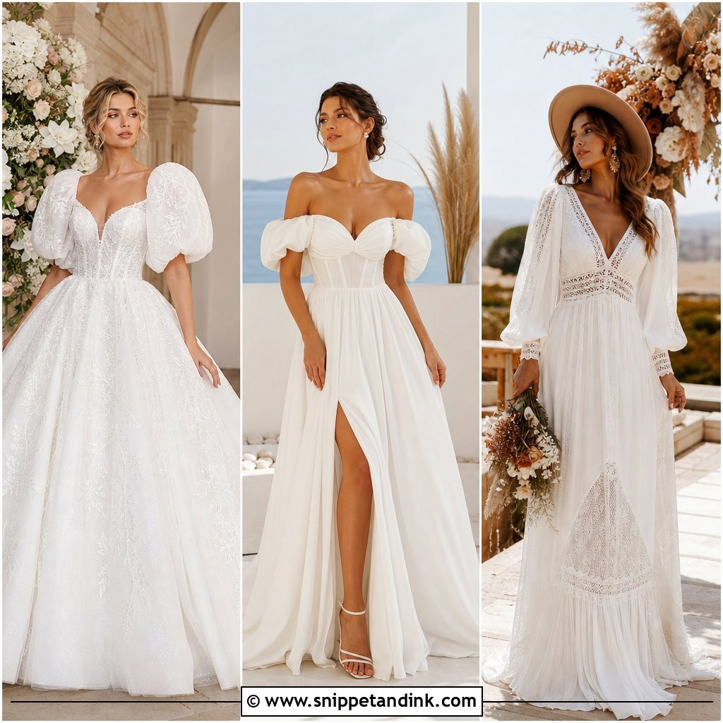 25 Puffy Sleeve Wedding Dress Ideas: Romantic 2025 Styles