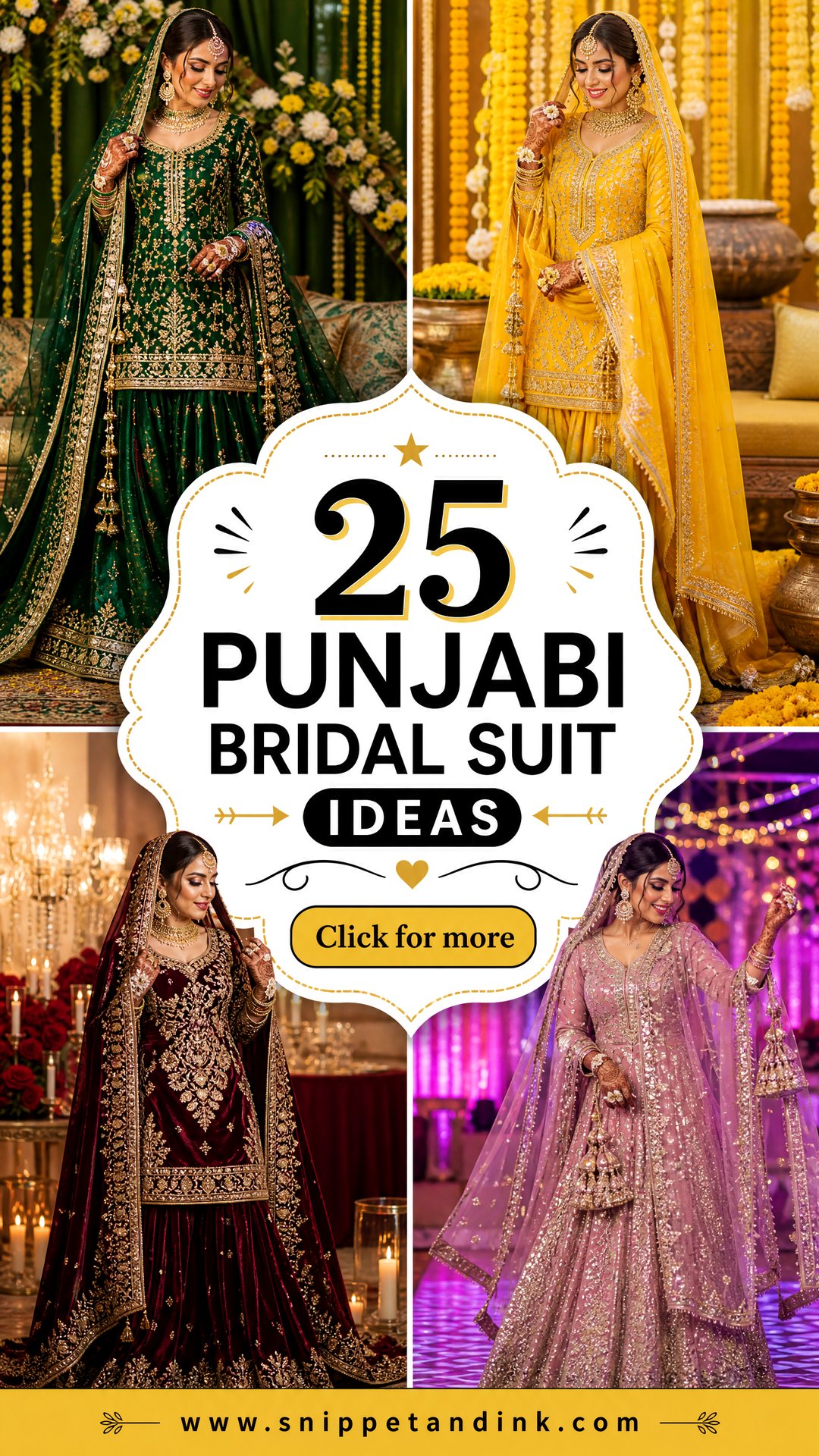 25 Punjabi Bridal Suit Ideas for a Stunning Regal Wedding Look - 25 Punjabi Bridal Suit Ideas for a Stunning Regal Wedding Look