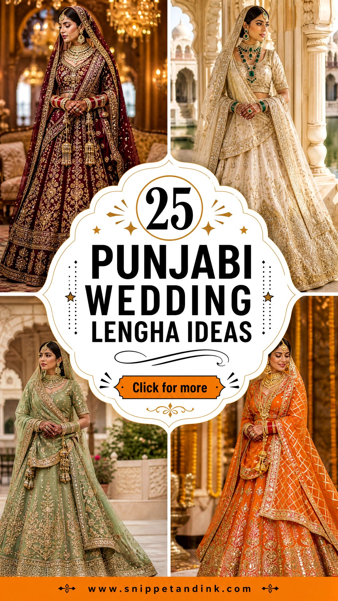 25 Punjabi Wedding Lengha Ideas for a Regal Bridal Look - 25 Punjabi Wedding Lengha Ideas for a Regal Bridal Look
