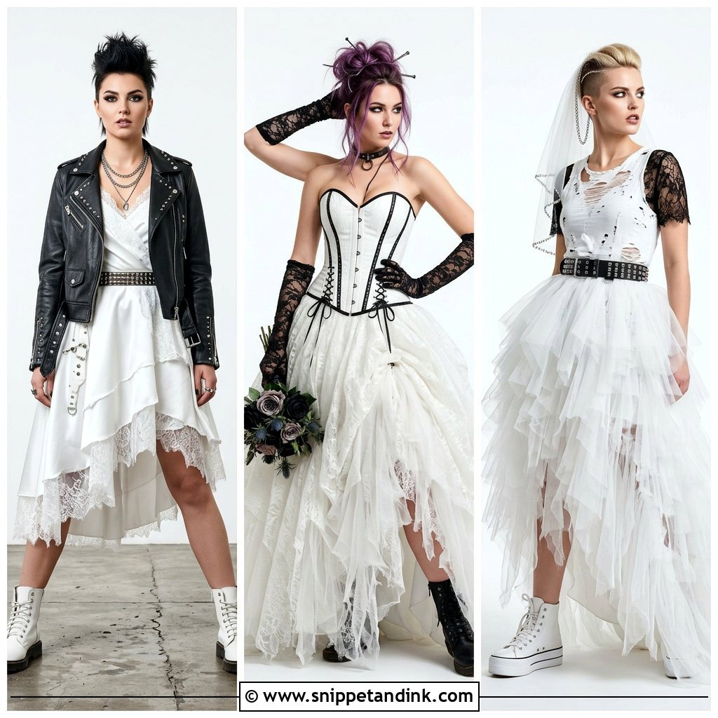 25 Punk Wedding Dress Ideas for Bold Alternative Brides