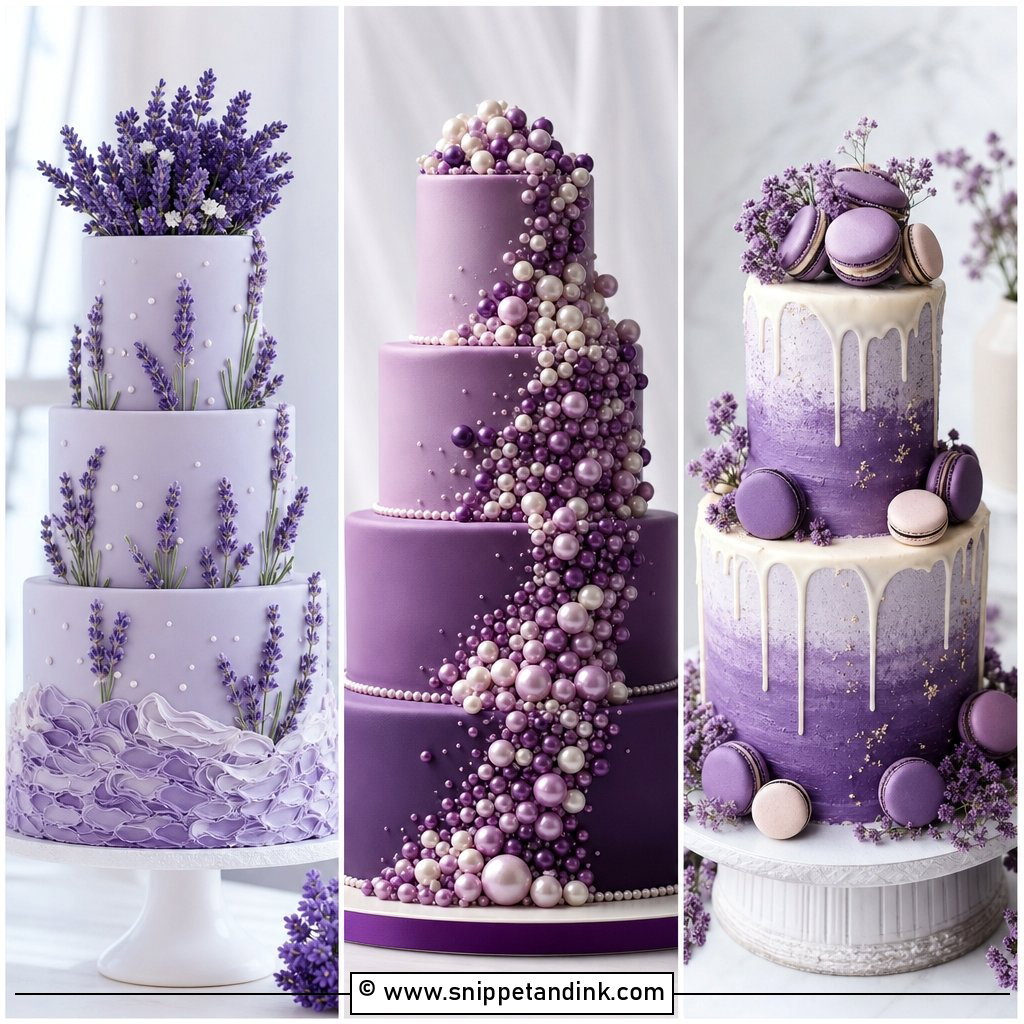 25 Purple Cake Aesthetic Ideas for Wedding Dreamy Designs
