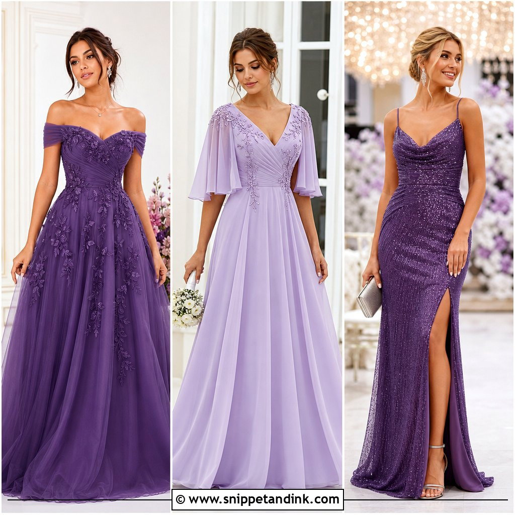 25 Purple Wedding Dresses for a Dreamy Modern Bridal Look