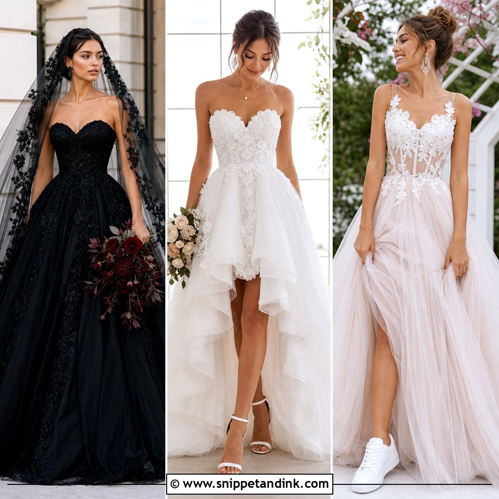 25 Quirky Wedding Dress Ideas for Bold, Unconventional Brides