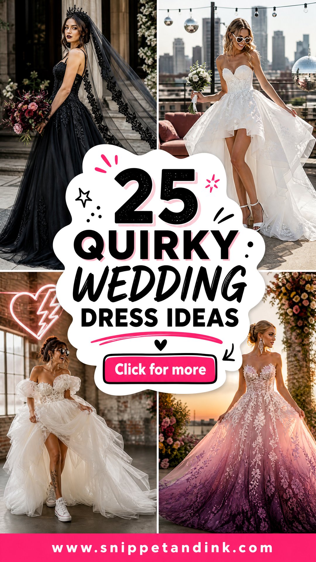 25 Quirky Wedding Dress Ideas for Bold Unconventional Brides - 25 Quirky Wedding Dress Ideas for Bold, Unconventional Brides