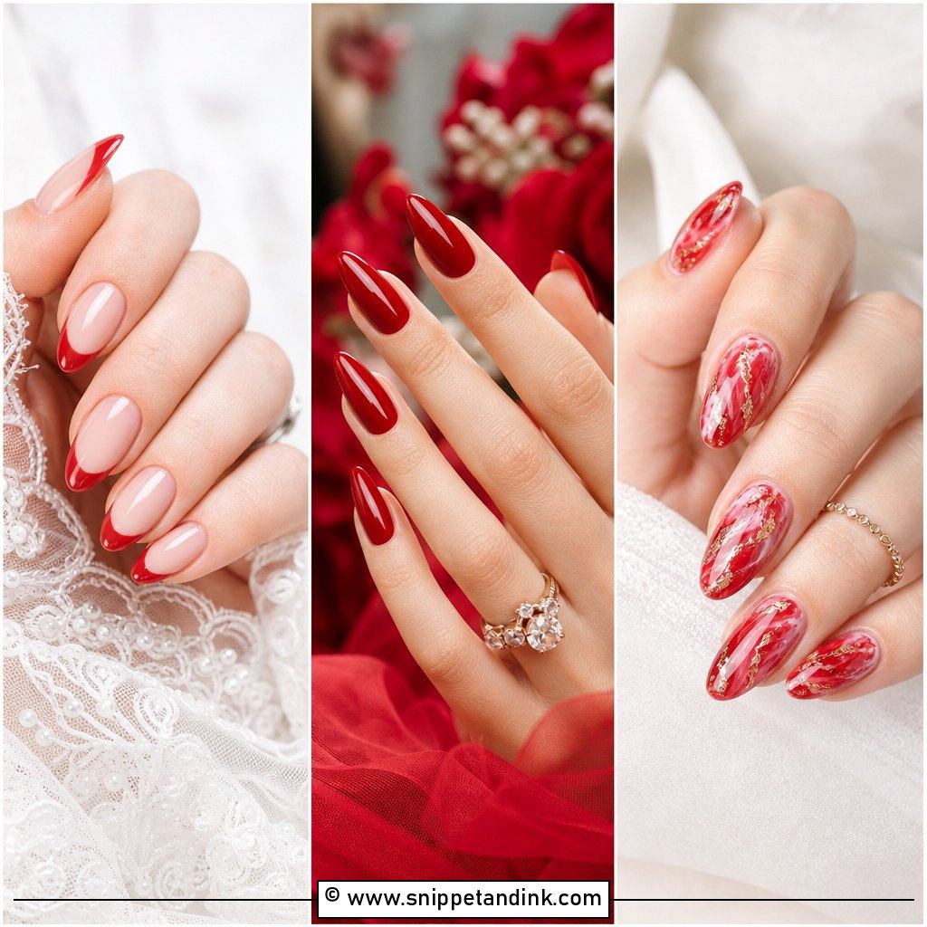 25 Red Bridal Wedding Nails For Bold Romantic Brides In 2026