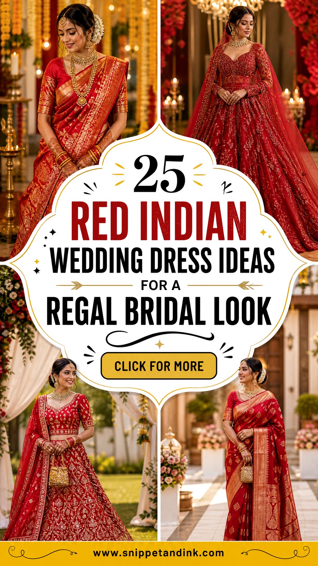 25 Red Indian Wedding Dress Ideas for a Regal Bridal Look - 25 Red Indian Wedding Dress Ideas for a Regal Bridal Look