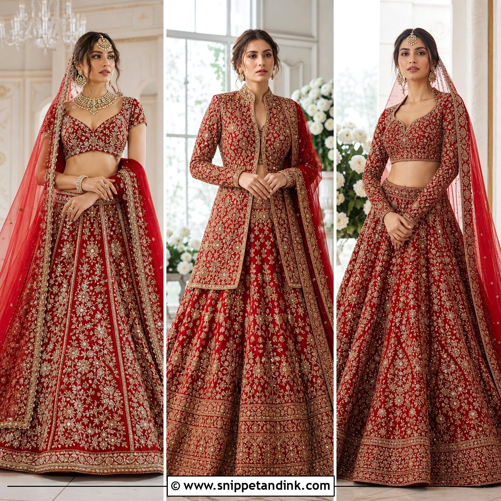 25 Red Lehanga Bridal Outfits for a Showstopping Wedding