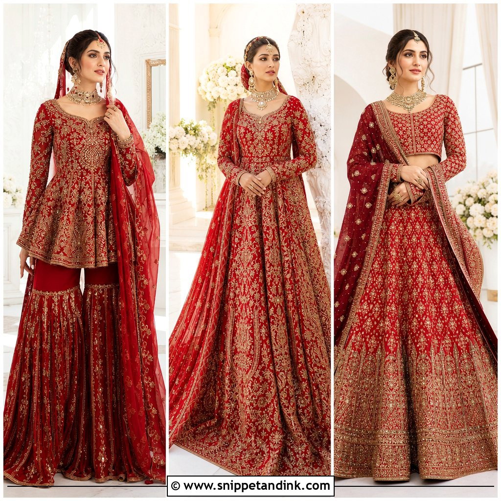 25 Red Pakistani Bridal Wear Ideas for a Timeless Nikah Look