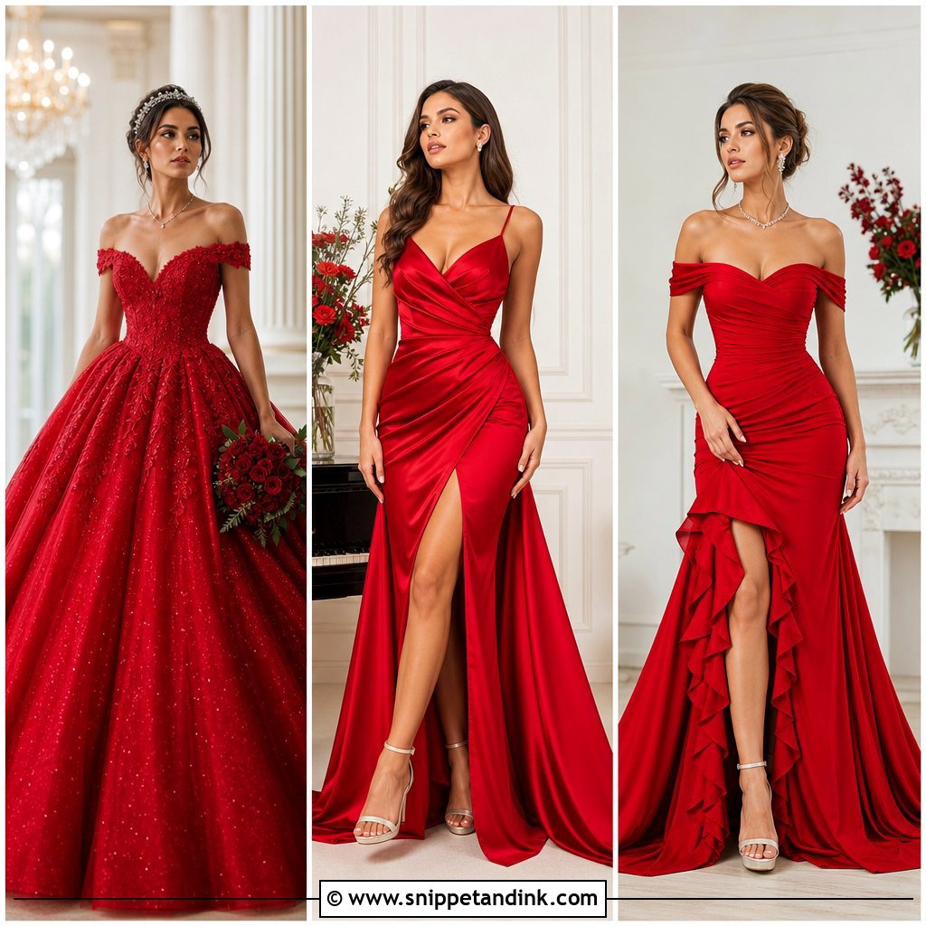 25 Red Wedding Dress Ideas