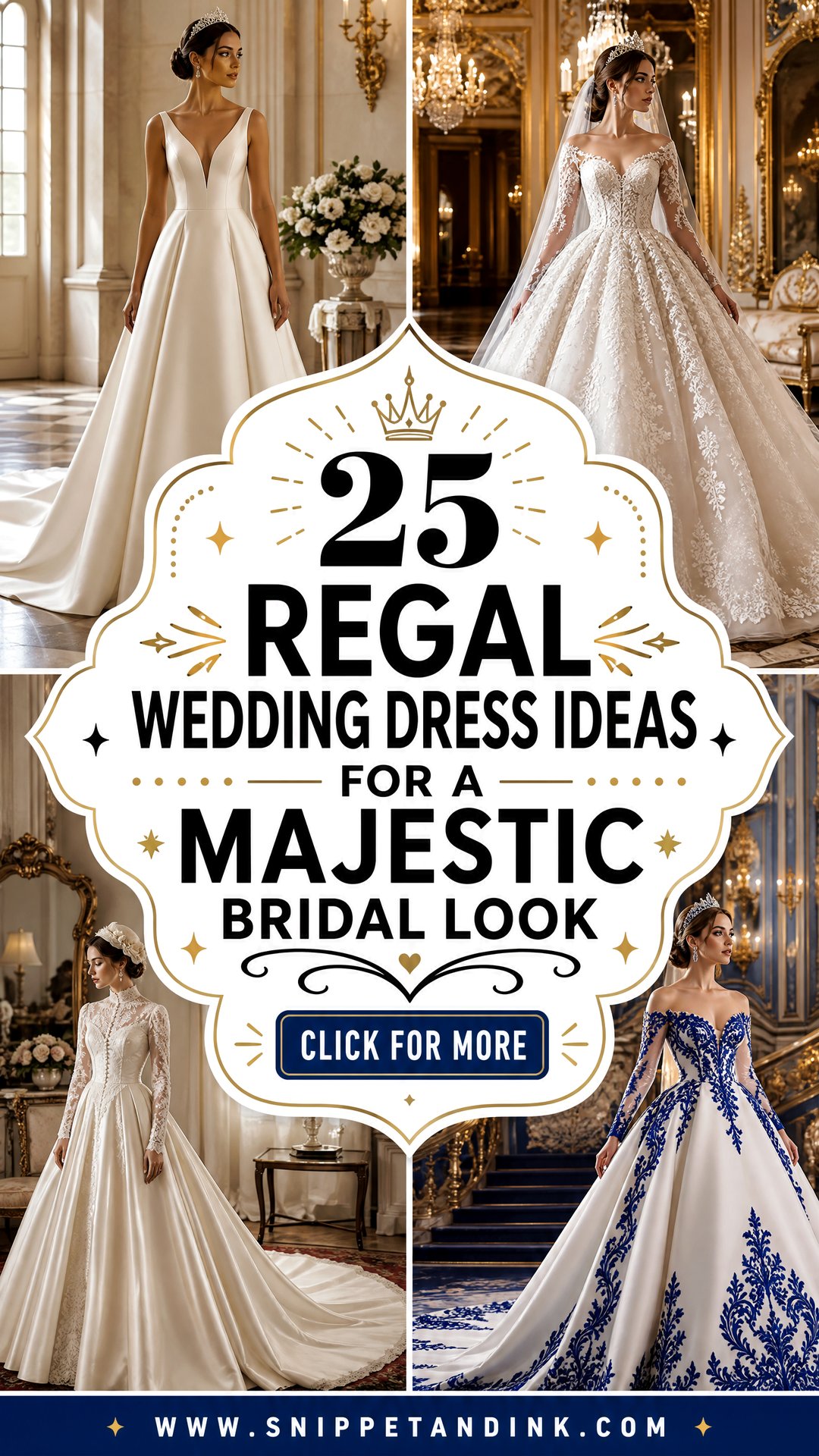25 Regal Wedding Dress Ideas for a Majestic Bridal Look - 25 Regal Wedding Dress Ideas for a Majestic Bridal Look