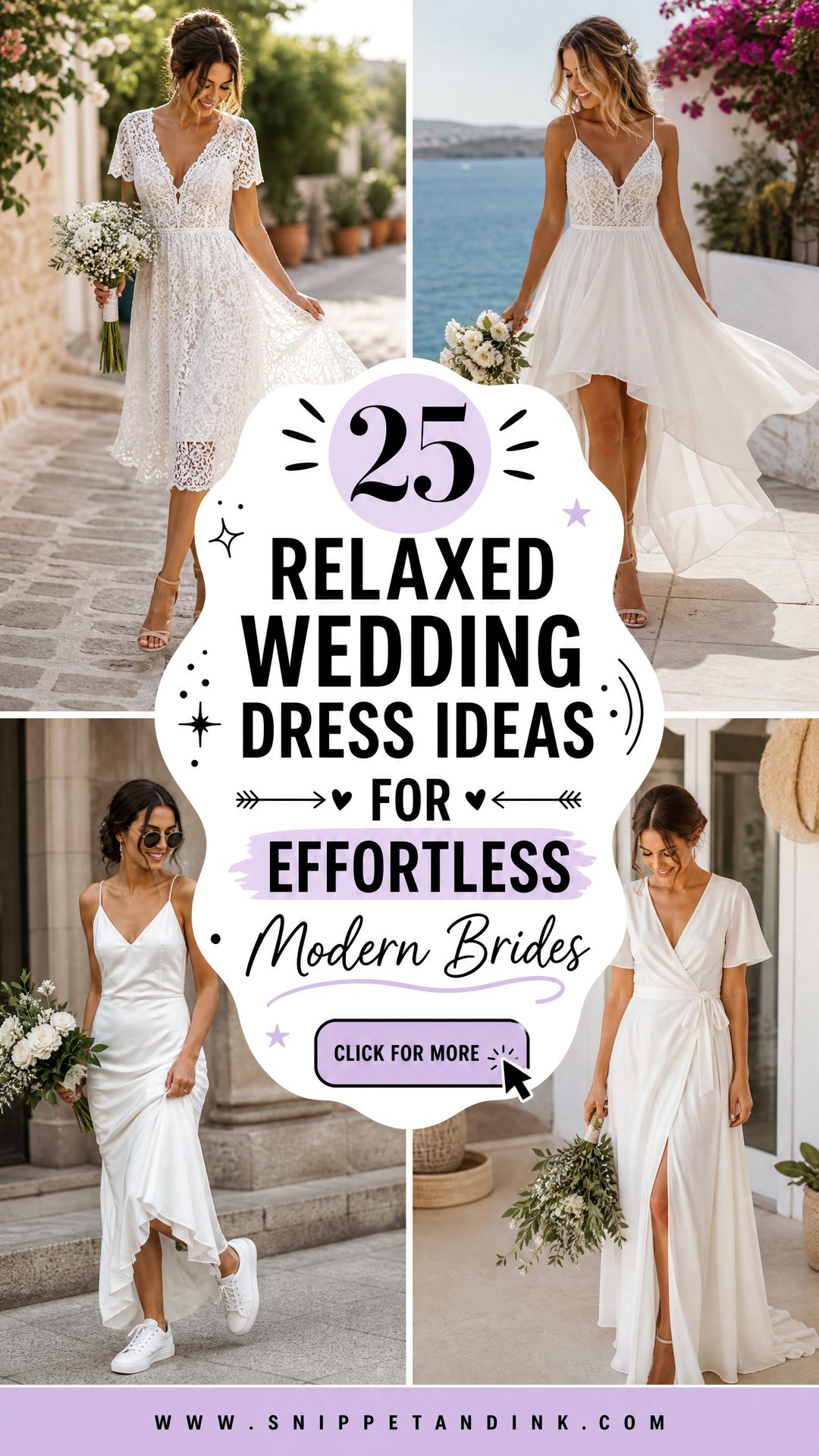 25 Relaxed Wedding Dress Ideas for Effortless Modern Brides - 25 Relaxed Wedding Dress Ideas for Effortless Modern Brides