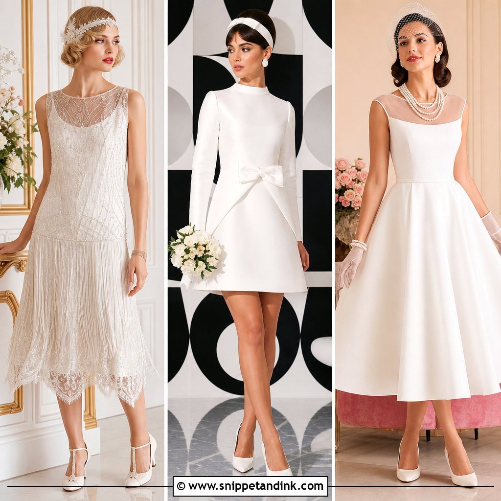 25 Retro Wedding Dress Ideas